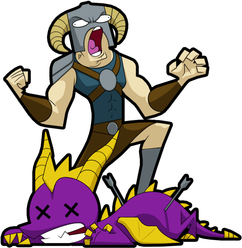 I Am Dragonborn By Projectendo - Skyrim Cartoon Dragonborn (900x823)