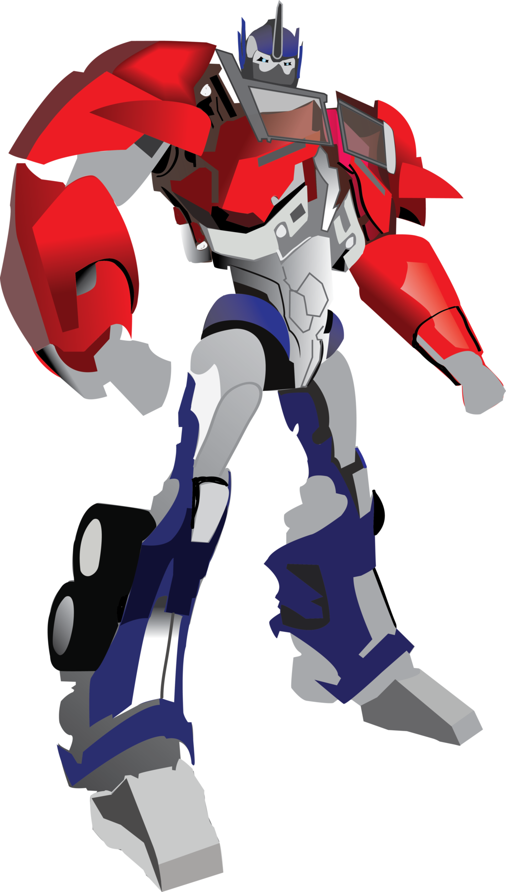 Optimus Prime Logo Vector Download - Transformers Prime Optimus Prime (1024x1803)