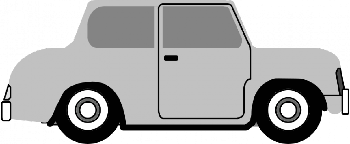 Wheeler Clip Art Download - Cartoon Car From Side (1212x500)