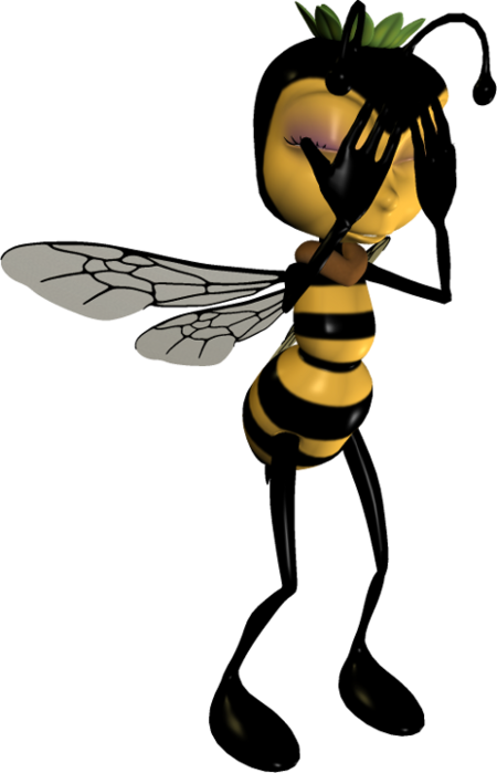 Honey Bee Clip Art Image Jappy - Gigabyte (450x699)