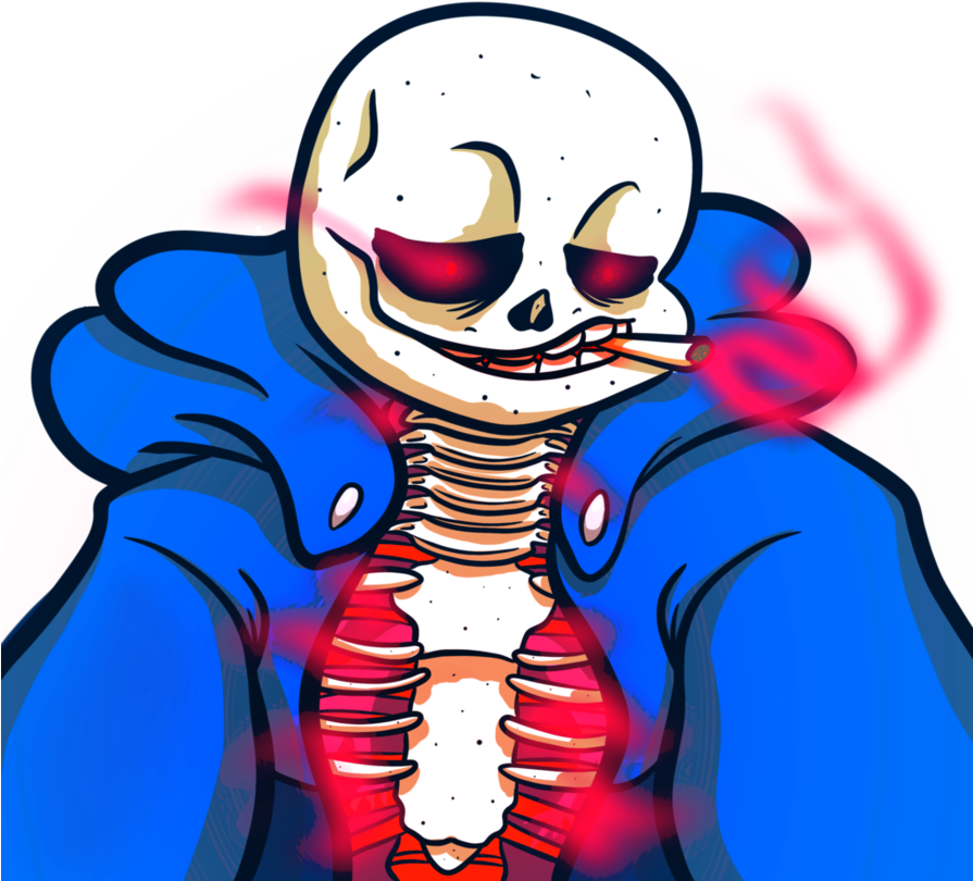 Sans Smoke By Cassiferus - Cartoon (894x894)