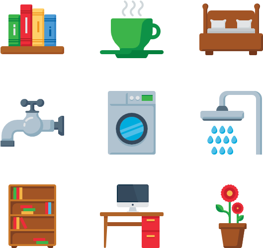 House Icons 5368 Free Vector Icons - Furnitures Icon (600x564)