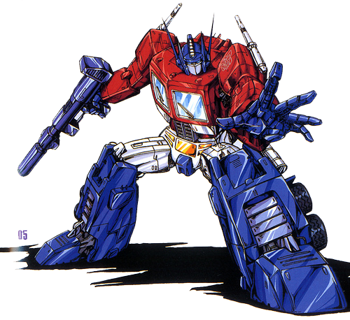 Transformers Clipart Optimus Prime - Transformers Generation 1 Optimus Prime (500x458)
