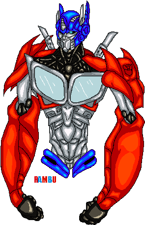 Optimus Pixel Prime - Optimus Prime Gif Transparent (346x468)