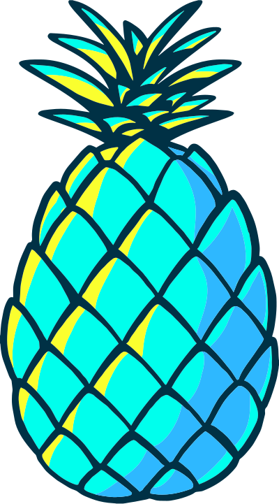 Pineapple - Pineapple With Glasses (400x721)