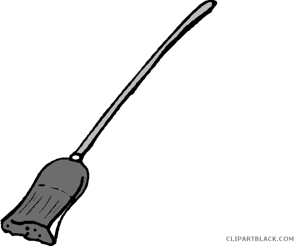 Mop And Bucket Tools Free Black White Clipart Images - Palo De Escoba Animado (600x496)