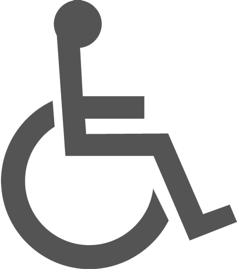 The Entire Hotel And All Suites Are Accessible With - Wheelchair Symbol (485x551)