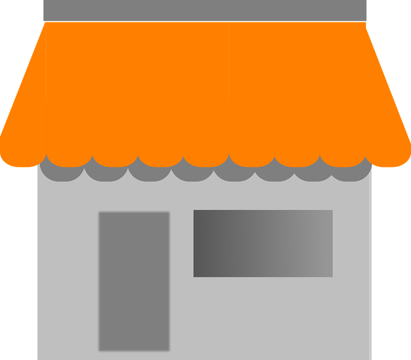 House, Awning, Building, Café, Shop, Store, Front - Sari Sari Store Clipart (823x720)