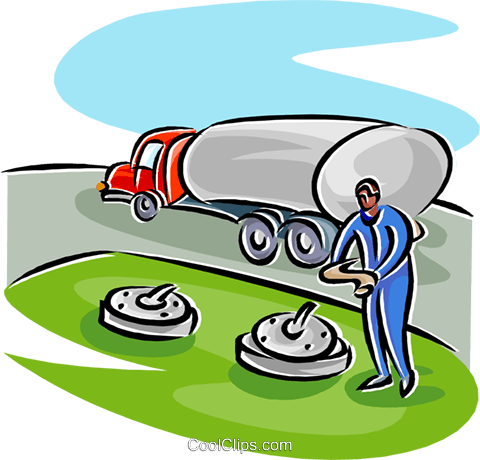 Petroleum Truck Delivery Gasoline Royalty Free Vector - Petroleum (480x460)