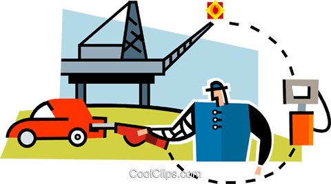 Petroleum From Oil Rig To Gas Pump Royalty Free Vector - Petroleum From Oil Rig To Gas Pump Royalty Free Vector (480x268)