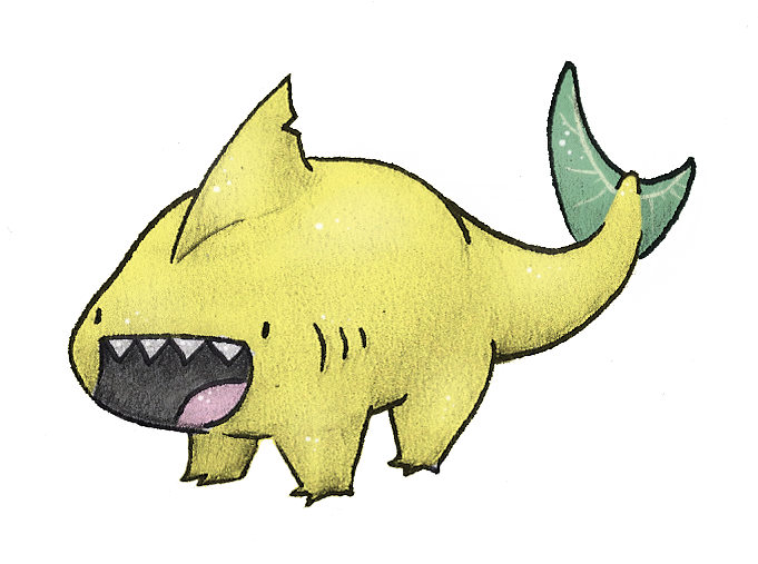 Lemon Land Shark By Allrocksgotoheaven - Lemon Shark Drawing (690x513)
