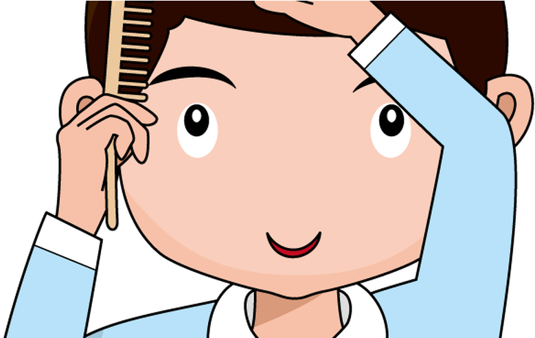 Comb My Hair Clipart - Clip Art Comb Hair (800x491)
