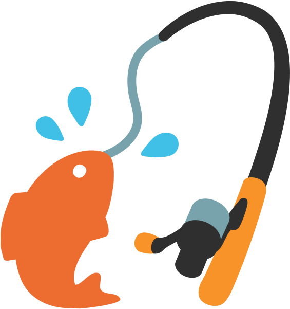 Transparent Fishing Rod Cartoon Png (600x600)