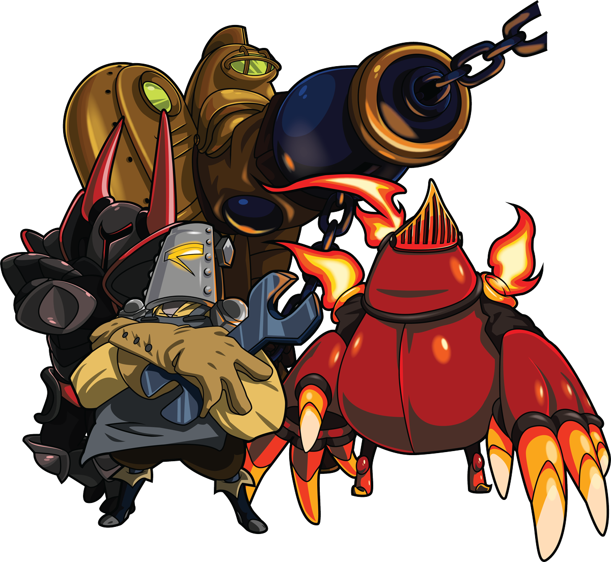 Quad - Mole Knight Shovel Knight (1200x1104)