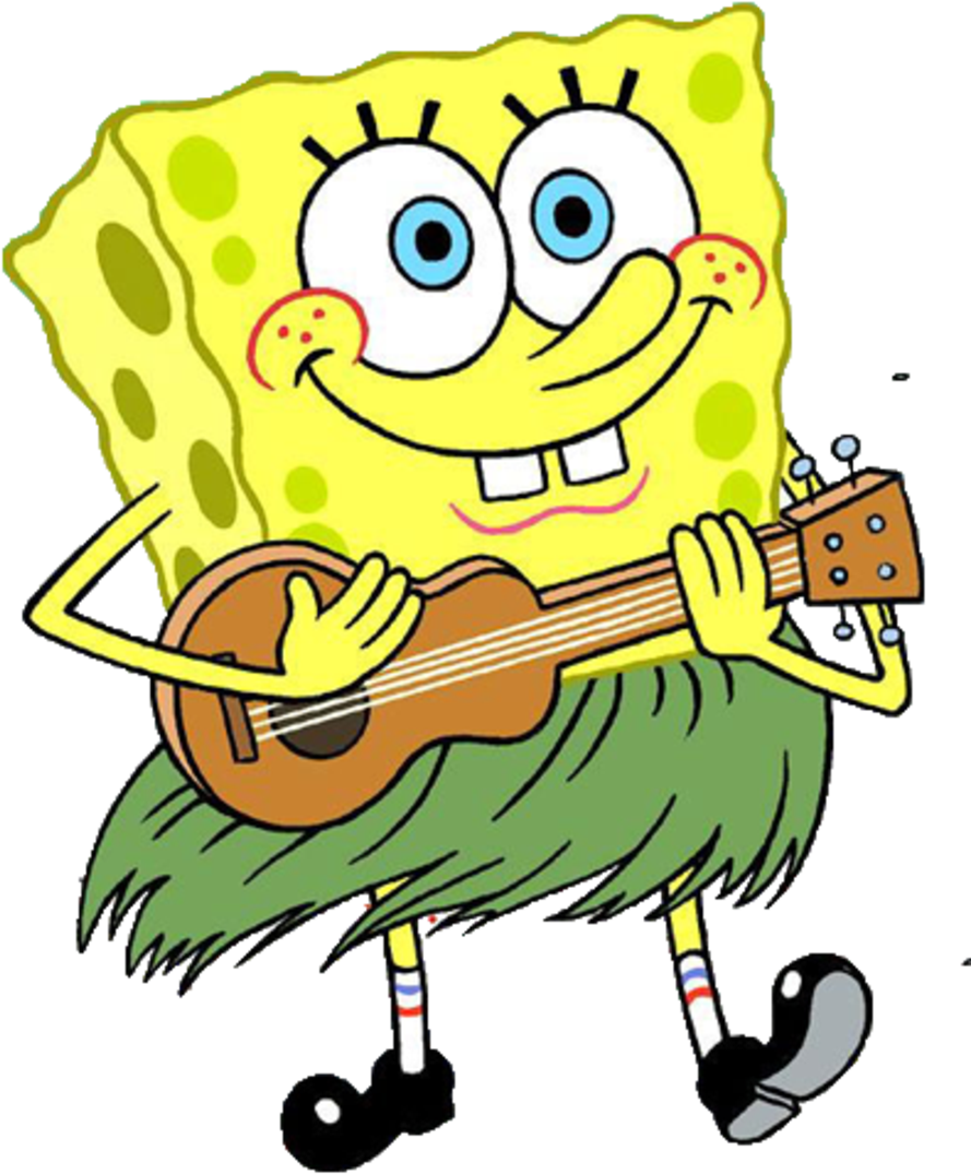 Bob Esponja - - Spongebob With A Guitar (900x1123)