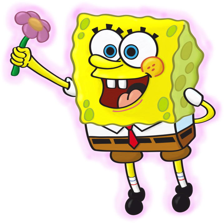 Spongebob Giving Flower By Frankyounghacker - Spongebob Flowers (900x846)