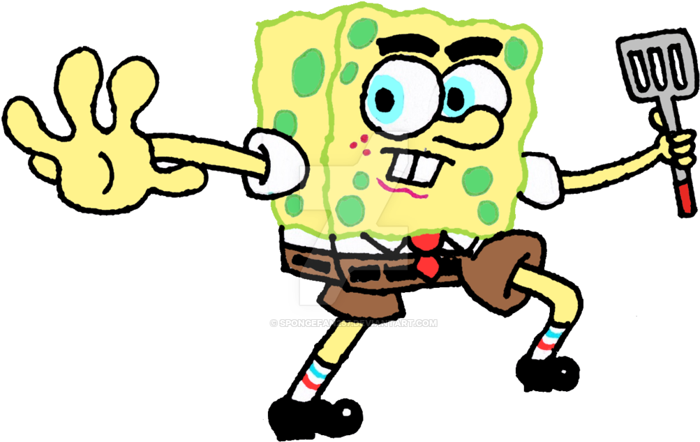 Bikini Bottom's Culinary Warrior By Spongefan257 - Spongebob Chef Png (1024x653)