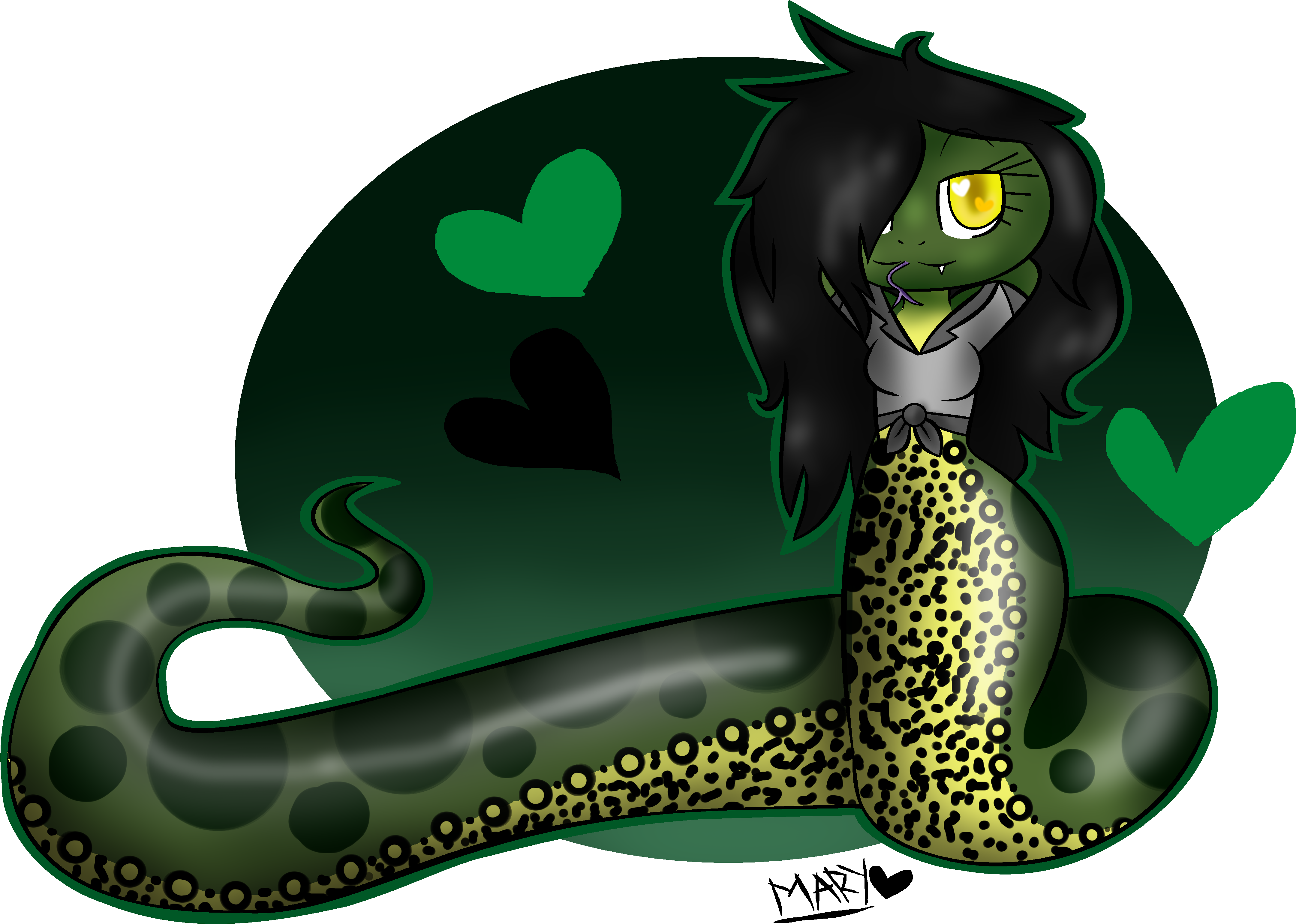 Sexy Anaconda By Pastel-kitteh - Illustration (4536x3536)