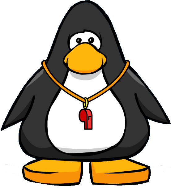 Whistle Clipart Penguin - Club Penguin (564x612)