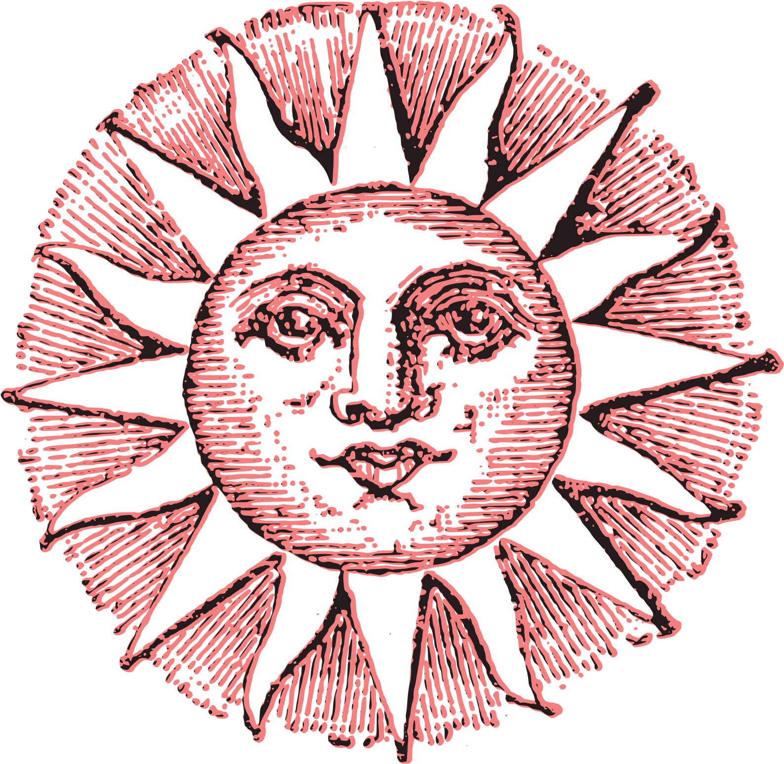 Vintage Sun - Vintage Moon And Sun (1697x2400)