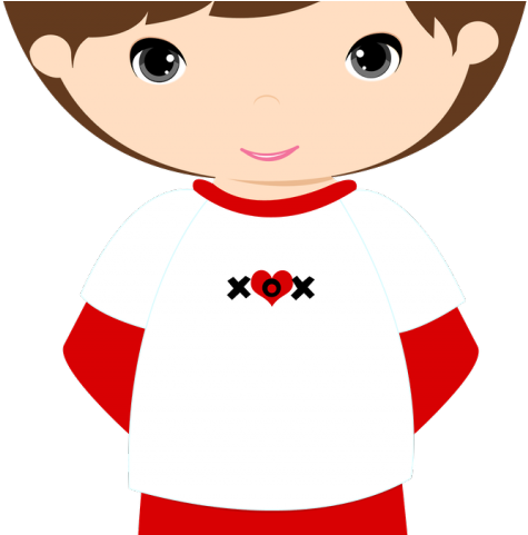 Hello Clipart Little Boy - Valentines Day Grafos Clipart (640x480)