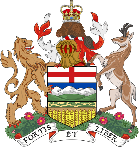 Picture - Alberta Coat Of Arms (491x518)