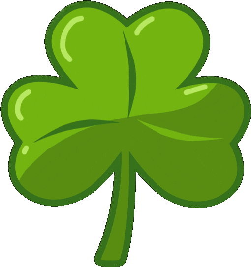 Patrick's Day Paddy's Day P K Irish Holiday H Green - 3 Leaf Transparent Clover (640x640)