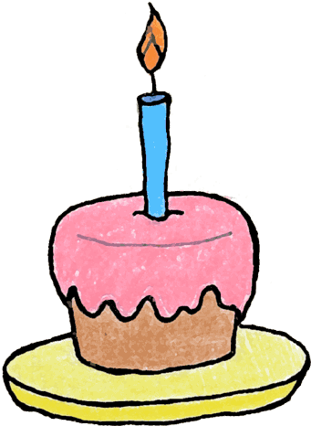 Butler Clipart, Cake Clipart, Cupcake Clipart, Birthday - Cupcake Clip Art (350x475)