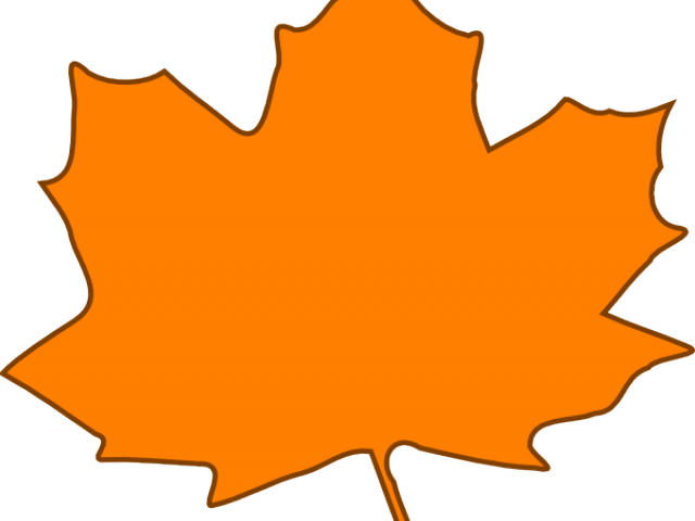 Leaves Clipart Orange Leaf - Leaves Clipart Orange Leaf (640x480)