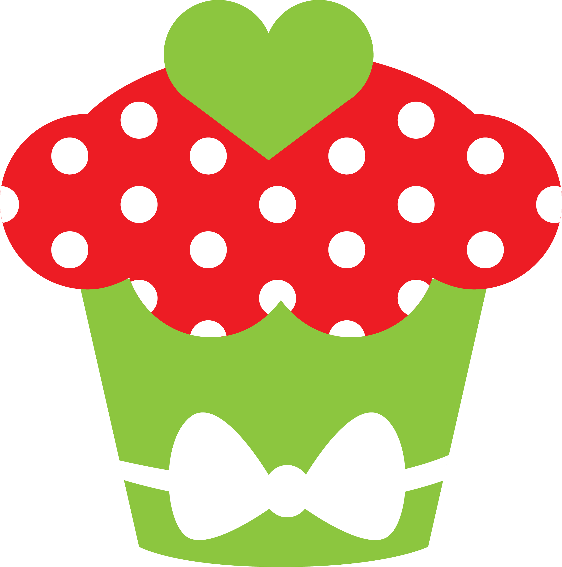 Polka Dots~dotted Cupcake Photo By @danimfalcao - Clip Art (2380x2400)