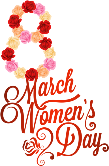 Red 8 March Womens Day Png Clipart Image - Wall Decor Plus More Wdpm3395 Home ", Chocolate (400x600)