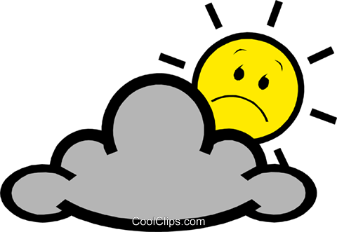 Sol E Nuvens Livre De Direitos Vetores Clip Art Ilustração - Clipart Blitz (480x331)