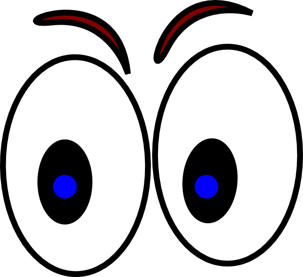 Eyeball Scary Eye Ball Clipart - Watching Eyes Clip Art (600x550)