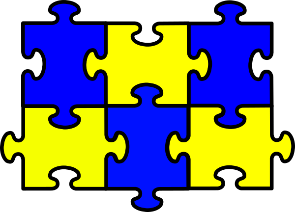 Clip Art Puzzle Pieces (600x432)