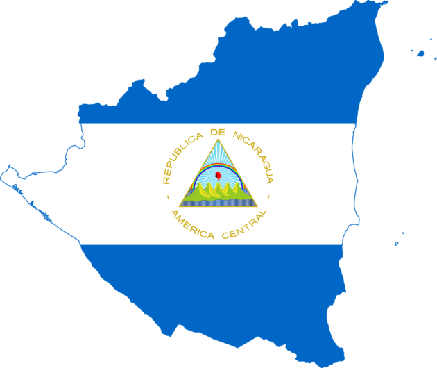Los Primeros Muertos Por Tormenta Nate En Nicaragua - Nicaragua Flag And Map (630x530)