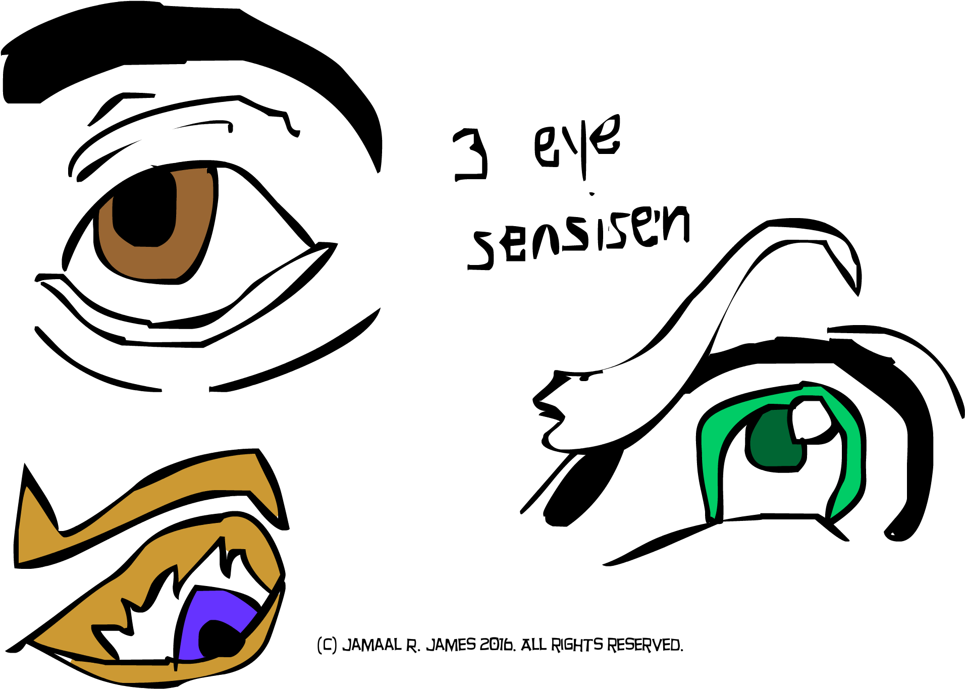 3 Eye Character Design Drawn By Cartoonist Jamaal R - 3 Eye Character Design Drawn By Cartoonist Jamaal R (2292x1667)