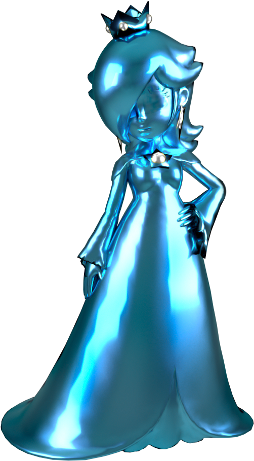 Blue Platinum Rosalina By Bradman267 Blue Platinum - Pink Gold Peach (800x1050)