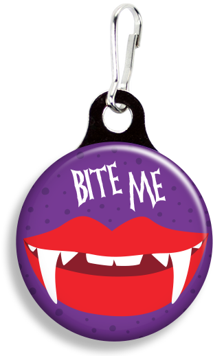 Fetch Life Pet Outfitters Dog & Cat Collar Clips - Promotional Zoogee 1-1/8 Round Metal Zipper Pull Tag (353x530)