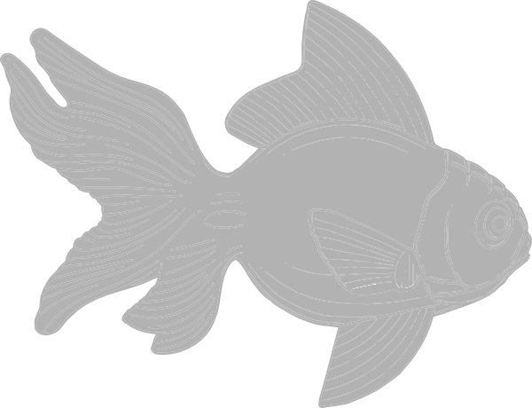 How To Set Use Gray Fish Clipart Svg Vector - Clip Art (600x460)