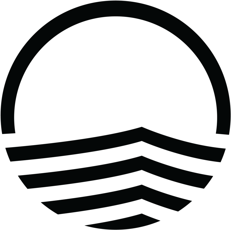 Ocean Clip Art Black And White (1024x1024)