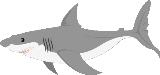 Image Result For Animated Gray Fish Gif Clipart - Shark Transparent Background Gif (600x300)