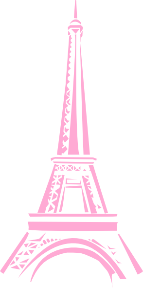 Eiffel Tower Clip Art At Clker Com Vector Clip Art - Pink Eiffel Tower Clip Art (294x589)