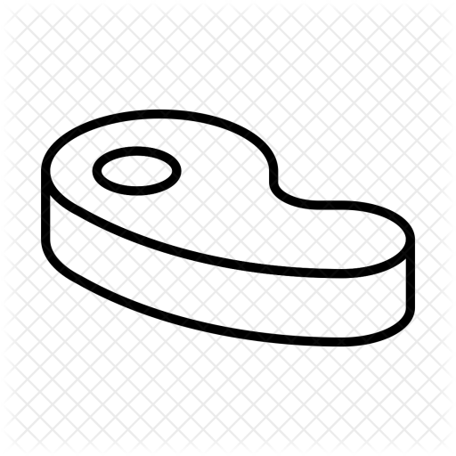 Steak Icon - Illustration (512x512)