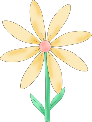 Yellow And Pink Flower - Two Pink Flower (308x410)