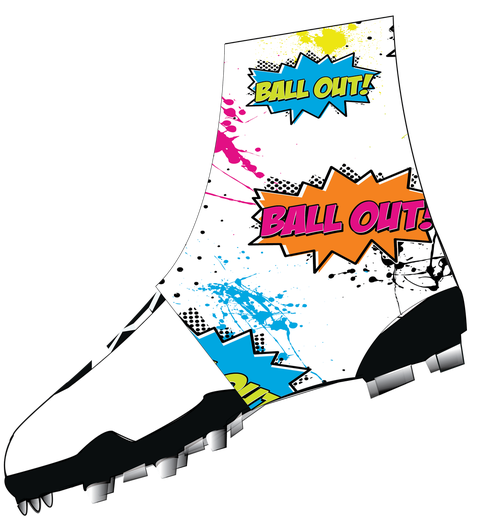 White "ball Out" Spats - Spats (500x549)