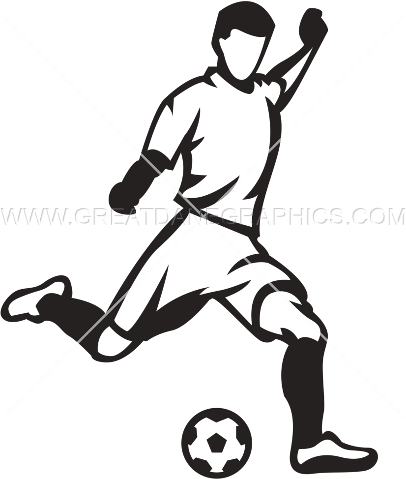 Soccer Player Kicking Ball - Soccer Player Kicking Ball (825x1068)