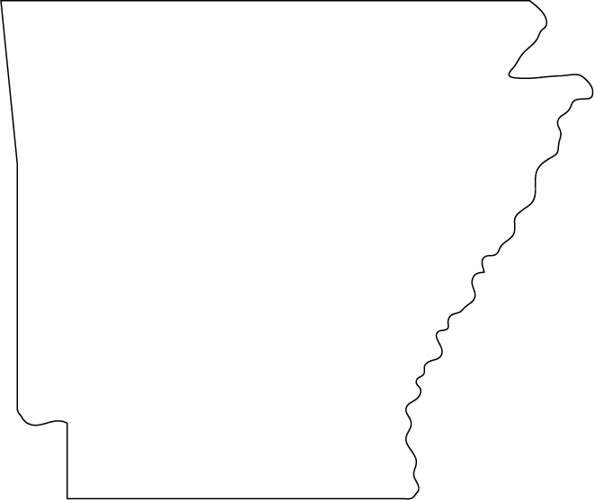 3d Arkansas Clip Art - Line Art (661x557)