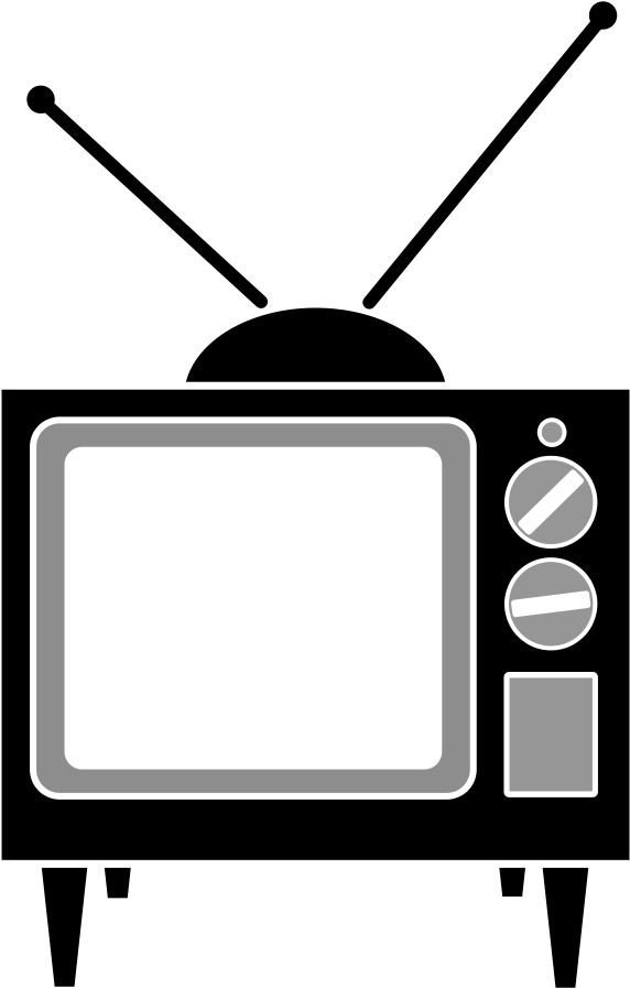 Tv Image Clip Art - Old Tv Clipart (814x1280)