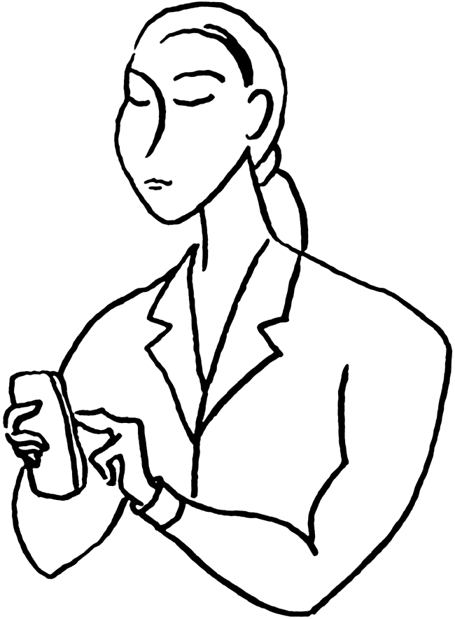 Blackberry Clip Art - Line Art (650x884)