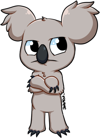 Nomnomcute Angry Koala - Koala Nom Nom From We Bare Bears (477x673)